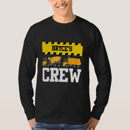Bryce Construction Crew Custom Dumptruck Dump Truc T-Shirt (Vorderseite)