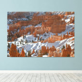 Bryce im Winter Leinwanddruck (Insitu (Holzboden))