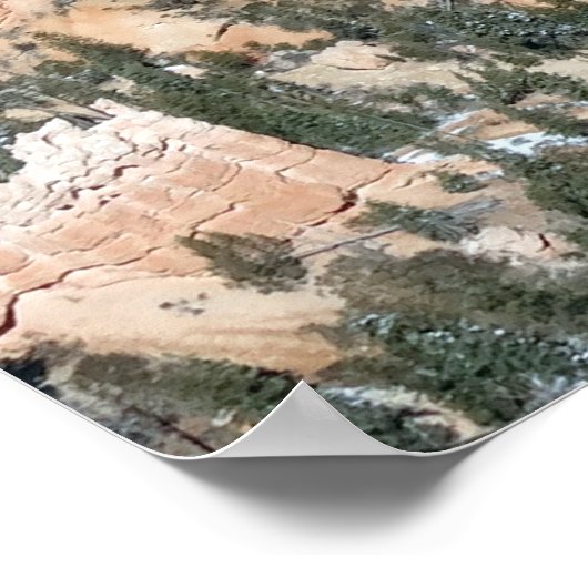 Bryce Point am Bryce Canyon Nationalpark Poster (Ecke)