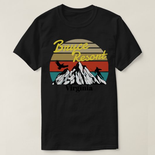 Bryce Resort ski Virginia T-Shirt (Design vorne)