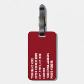 Bryce Schlucht-Nationalpark Gepäckanhänger (Rückseite vertikal)