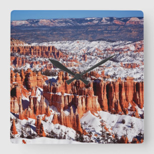 Bryce Schlucht-Nationalpark Quadratische Wanduhr
