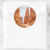 Bryce Schlucht-Nationalpark-Spur Runder Aufkleber (Tasche)
