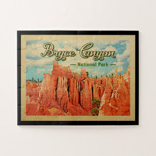 Bryce Schlucht-Nationalpark-Vintage Reise Puzzle