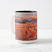 Bryce Schlucht-Nationalpark Zweifarbige Tasse (Vorderseite Links)