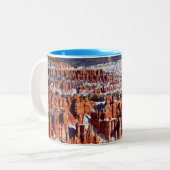 Bryce Schlucht-Nationalpark Zweifarbige Tasse (Vorderseite Links)