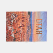 Bryce Schlucht-Sonnenuntergang Fleecedecke (Vorderseite (Horizontal))