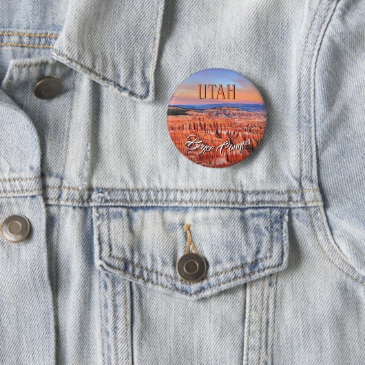 Bryce Schlucht Utah rund Button (Beispiel)