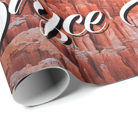 Bryce Schlucht-Utah-Sonnenuntergang Geschenkpapier (Rolleneckpunkt)