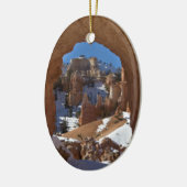 Bryce Schlucht-Winter Keramik Ornament (Links)