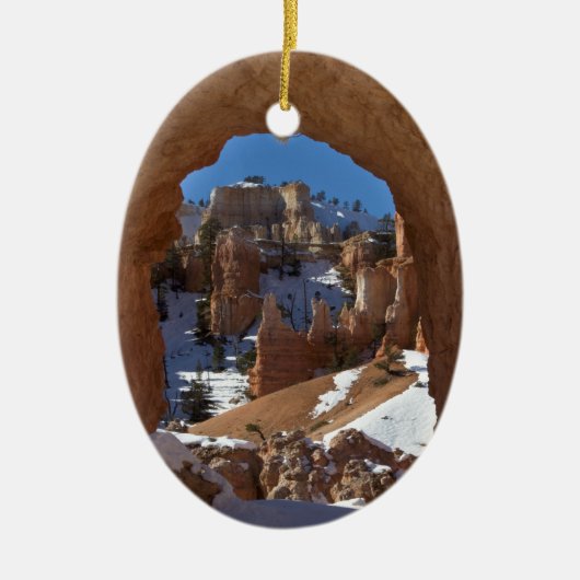 Bryce Schlucht-Winter Keramik Ornament (Vorne)