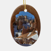 Bryce Schlucht-Winter Keramik Ornament (Hinten)