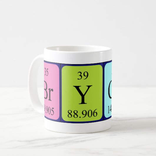 Brycen Periodenname Tasse (Vorderseite Links)