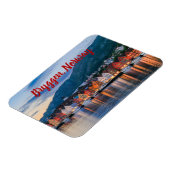 Bryggen Bergen Norway stylized Magnet (Linke Seite)