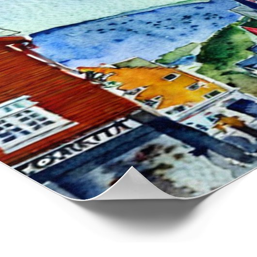 bryggen bergen poster (Ecke)