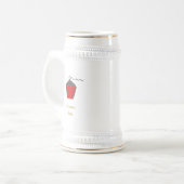 Bryn Mawr Lantern in Red Anassa Kata Bierglas (Vorderseite Links)