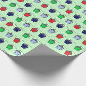 Bryn Mawr Lanterns Minz Grünpapier Geschenkpapier (Ecke)