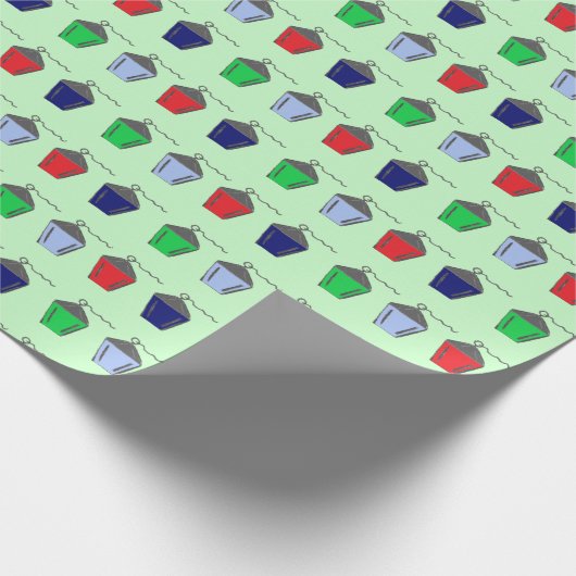 Bryn Mawr Lanterns Minz Grünpapier Geschenkpapier (Ecke)