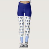 Bryn Mawr Light Blue Lantern Leggings (Vorderseite)