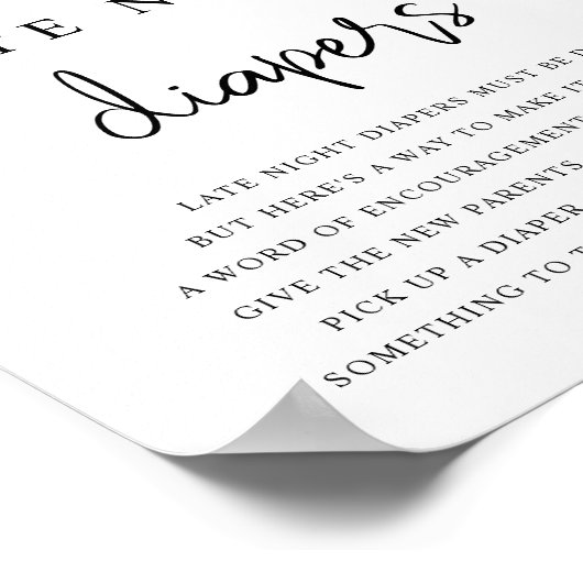 BRYNDLE Animal Cow Print Late Night Diapers Game Poster (Ecke)