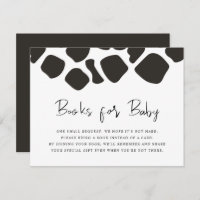 BRYNDLE Farm Animal Cow Print Books for Baby Card