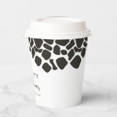 BRYNDLE Modern Cow Print Baby Dusche Pappbecher (Links)