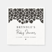 BRYNDLE Modern Cow Print Baby Dusche Serviette (Vorderseite)