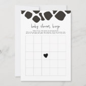 BRYNDLE Modern Cow Print Baby Shooting Bingo Game Einladung (Vorderseite)
