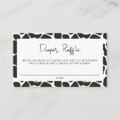 BRYNDLE Modern Farm Animal Cow Print Diaper Raffel Platzkarte (Vorderseite)