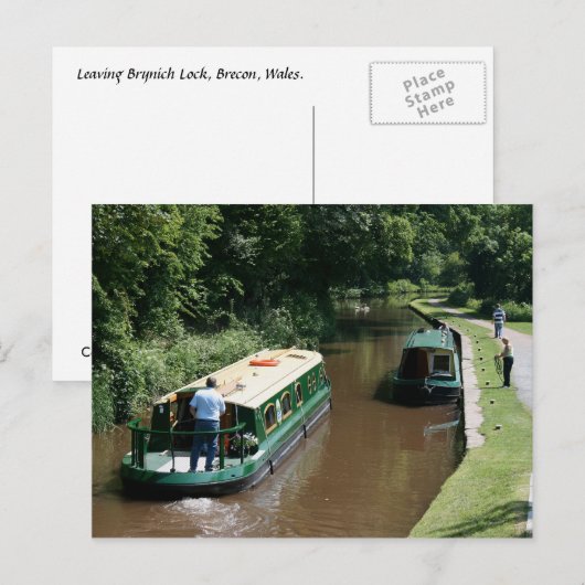 Brynich Lock verlassen. Postkarte (Vorne/Hinten)