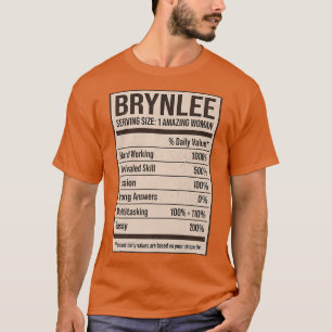 Brynlee Nutrition Fakten Name Nickname Alias Titel T-Shirt