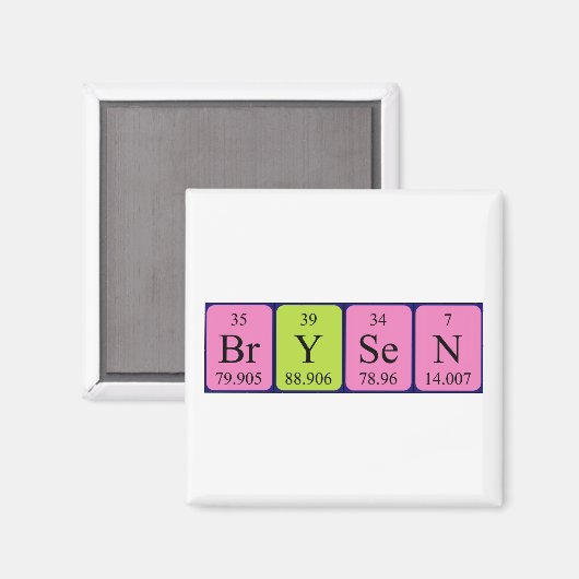 Brysen-Periodenmagnet Magnet (Vorderseite/Rückseite)