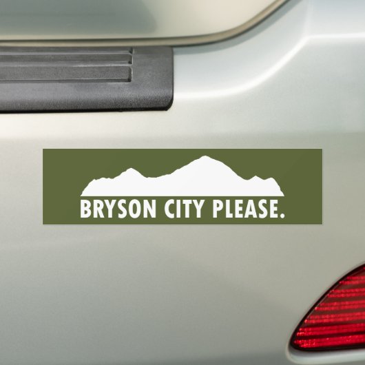Bryson City Bitte Autoaufkleber (Auf Auto)