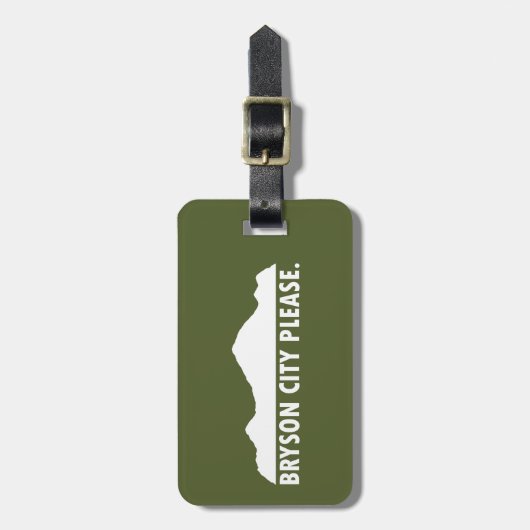 Bryson City Bitte Gepäckanhänger (Vorderseite vertikal)