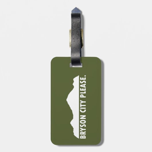 Bryson City Bitte Gepäckanhänger (Rückseite vertikal)