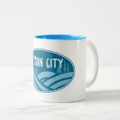 Bryson City North Carolina Außenbereich Zweifarbige Tasse (VorderseiteRechts)