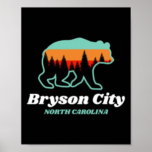Bryson City North Carolina Bärenberge Land Poster