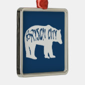 Bryson City North Carolina Bear Ornament Aus Metall (Rechts)