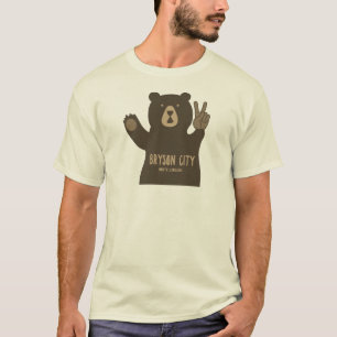 Bryson City North Carolina Friedensbär T-Shirt