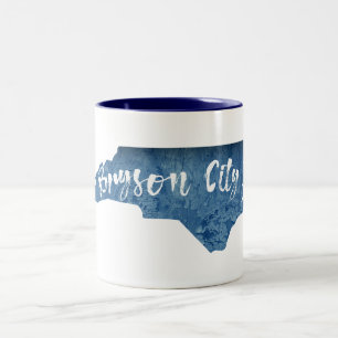 Bryson City North Carolina Holzmaserung Zweifarbige Tasse