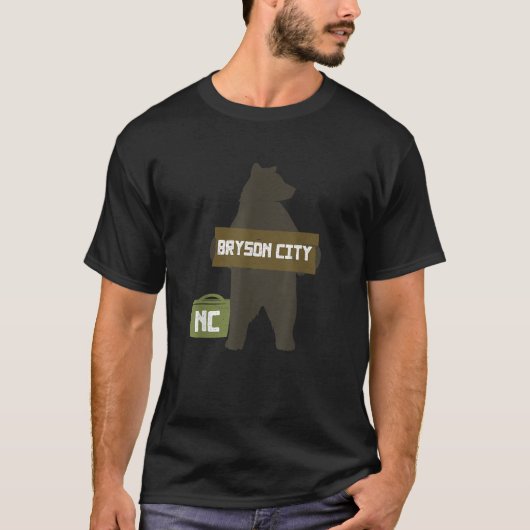 Bryson City North Carolina NC Niedlich Hitchwander T-Shirt (Vorderseite)