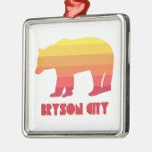 Bryson City North Carolina Rainbow Bear Ornament Aus Metall (Links)