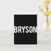 Bryson - Cool New Funny Name Fan Gift Tee  Karte (Gelbe Blume)