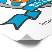 Bryson Jungs Name und Bedeutung orangefarbenes Wap Poster (Ecke)