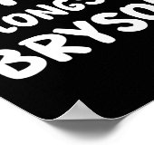 Bryson - My Heart Belongs To Bryson - Love Poster (Ecke)