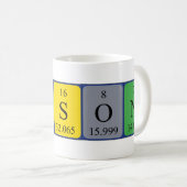 Bryson Namen-Tasse periodischer Tabelle Kaffeetasse (VorderseiteRechts)