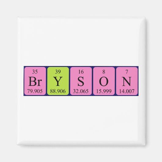 Bryson Periodenmagnet Magnet (Vorne)