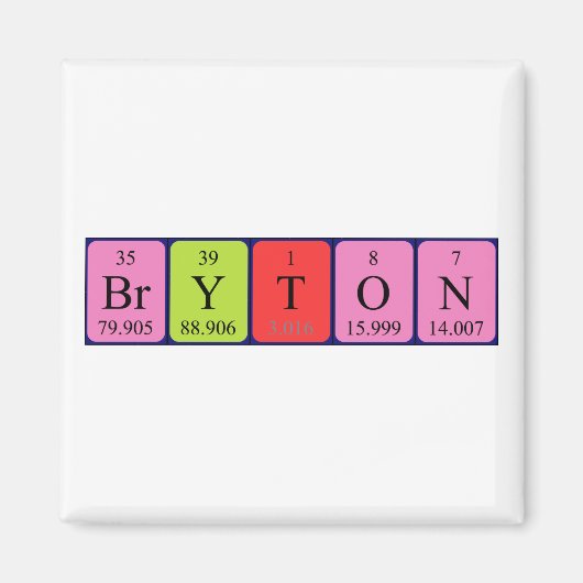 Bryton-Periodenmagnet Magnet (Vorne)