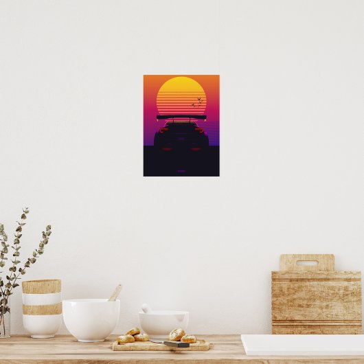 BRZ Synthwave Poster (Küche)