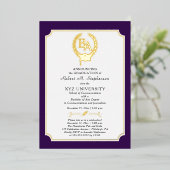 BS - Bachelor of Arts Degree Uni-Abschluss Folieneinladung (Stehend vorne)